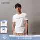 Calvin KleinJeans夏季男女情侶中性休閑年輕多色ck印花修身打底短袖T恤上衣
