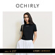 歐時(shí)力OCHIRLY 字母印花短袖t恤女裝短上衣休閑小個(gè)子夏新 高級感 黑色 L