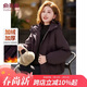 俞兆林（YUZHAOLIN）中老年女裝2025秋冬新款媽媽裝加絨加厚棉襖外套保暖棉服 Y54J356