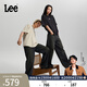 Lee【張凌赫代言】26年Loose Tapered 超寬松錐形牛仔褲男女同款 復古灰藍色 L