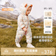 英氏（YEEHOO）兒童羽絨服秋冬納米抗菌輕薄款嬰兒羽絨服連體衣超韌絨 林中雪人 90 cm-充絨量51g-建議1-2歲