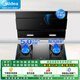 美的（Midea）【高性?xún)r(jià)比】家用側吸式抽油煙機灶具煙灶燃氣灶兩件套熱水器廚房組合三件套四件套裝揮手控制自洗 【液化氣】21立方大吸力智能干洗+5.0火力