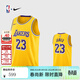 耐克NBA官方-湖人詹姆斯球衣男籃球服速干23號運動(dòng)背心DN2009-733 黃色 XL