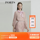 PORTS女裝秋冬新品長(cháng)袖襯衫 LL9B043LPY002 玫瑰霧粉 L (8)