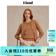 ELAND【經(jīng)典匹馬】衣戀毛針織衫女學(xué)院圓領(lǐng)通勤開(kāi)衫2025新款 卡其色(35)Beige M /165