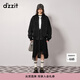 DZZIT地素牛仔外套秋冬鉚釘裝飾水洗黑寬松版型設計女 黑色 XS