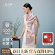 上海故事100%桑蠶絲2026春季新款真絲絲巾印花披肩送媽媽生日女神節禮物女