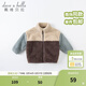 戴維貝拉（DAVE＆BELLA）童裝新款秋冬毛絨保暖兒童外套女童外衣男童衣服幼童寶寶服裝 煙藍色 90 cm（建議身高80-90cm）