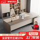 舒炫 老板桌辦公桌簡(jiǎn)約現代大班臺總裁桌經(jīng)理桌辦公家具辦公桌椅組合 1.6米老板桌+側柜