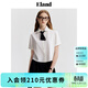 ELAND衣戀白色短袖襯衫女蝴蝶結領(lǐng)帶雪紡衫上衣夏季新款 象牙白/白色(39)Ivory S 160