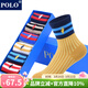POLO【6雙1盒】歐美學(xué)院風(fēng)兒童襪子男女襪3-5-9歲小孩秋冬天厚款中筒 型號【4028】六色六雙 22-24cm（適合36-39碼鞋）