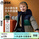 ASK JUNIOR男童棉服冬時(shí)尚拼接設計加厚保暖連帽小童棉衣外套休閑棉襖 120 