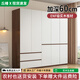 丘椿實(shí)木衣柜ENF級家用臥室廣東佛山儲物60深開(kāi)門(mén)掛衣櫥分段收納柜子 【五門(mén)】200*60*200cm主柜