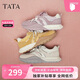 他她（TATA）厚底休閑阿甘鞋女鞋2025春秋CM702CM5 米色 37