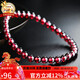 石玥珠寶精品5-6mm石榴石手鏈本命年轉運珠天然手串男女士款 水晶瑪瑙