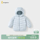 童泰（TONGTAI）寶寶羽絨服冬季嬰兒衣服外出連帽鴨絨外套兒童三防上衣藍色100cm