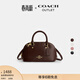 蔻馳（COACH）奧萊女士女包LARA迷你SATCHEL 22號手袋單肩斜挎包保齡球手提包 IM/楓樹(shù)棕色