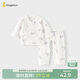 童泰（TONGTAI）嬰兒套裝夏季純棉新生兒衣服初生寶寶兒童提花空調服紫色66cm