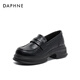 達芙妮樂(lè )福鞋女學(xué)院風(fēng)女生單鞋氣質(zhì)小皮鞋2026新款 黑色 37 (235mm) 標準碼