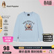 暇步士（Hush Puppies）童裝兒童長(cháng)袖T恤男童休閑內搭女童可愛(ài)套頭衫 冰川藍    150   