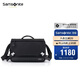 新秀麗（Samsonite）男士單肩包時(shí)尚休閑斜挎包多隔層單肩斜挎背包男生TO0黑色