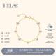 helas赫拉滿(mǎn)天星Akoya海水珍珠手鏈18K金雙層手飾送女友閨蜜 5-5.5mm Akoya珍珠雙層手鏈/18.5cm