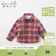 戴維貝拉（DAVE＆BELLA）加絨格子女童襯衣兒童襯衫男童長(cháng)袖上衣秋冬打底衫寶寶冬季中大童 英格蘭格 90 cm(3Y(建議身高80-90cm))
