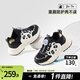 卡特兔童鞋兒童運動(dòng)鞋男童跑步鞋秋季旋鈕鞋防滑女童老爹鞋校園籃球鞋子 黑白熊貓 27 內長(cháng)16.5cm 腳長(cháng)15.6-16.2