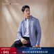 Tommy Hilfiger【重磅牛津紡】秋冬男女純棉休閑度假風(fēng)格紋長(cháng)袖襯衫外套 藍白格紋0MT XL （推薦：165-180斤）