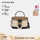 蔻馳（COACH）【品牌直供】女士GEORGIE斜挎手提包黑色配卡其色CBR31禮物