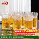 青蘋(píng)果冰川石紋玻璃水杯320ml6只 加厚玻璃杯果汁杯啤酒杯高顏值高款
