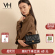 VANESSA HOGAN VH女包蓬蓬軟包質(zhì)感柔軟褶皺菱格方包百搭腋下包牛皮單肩斜挎包