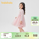 巴拉巴拉童裝女童連衣裙兒童針織裙子2025春蝴蝶結網(wǎng)紗裙甜美209125111003