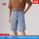 Levi's李維斯工裝新款巴恩風(fēng)男士568休閑寬松直筒牛仔短褲