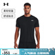 安德瑪（Under Armour）COOLSWITCH男子輕盈跑步運動(dòng)短袖T恤1371129 黑色001 L