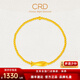 CRD克徠帝黃金手鏈小黃魚(yú)古法金珠足金999空心手串送女友節日禮物 小黃魚(yú)足金手鏈 HN00391 5.5g 16.25cm