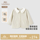 英氏（YEEHOO）【商場(chǎng)同款】?jì)和馓状呵镩L(cháng)袖女童戶(hù)外開(kāi)衫外套休閑夾克百搭 鎏金花語(yǔ) 90 cm