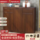 柏夢(mèng)可鞋柜門(mén)口入戶(hù)柜新款實(shí)木框家用多層鞋架大容量樓道隔斷收納玄關(guān)柜 x02三門(mén)兩抽110.2*33*95.5cm 送貨到家并安裝