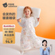貝肽斯嬰兒睡袋暖姜恒溫兒童背心睡袋嬰幼兒防踢被睡衣秋冬中厚 莊園S