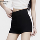帛芮秋冬季加絨短褲女款2025年新款外穿a字辣妹黑色高腰顯瘦性感熱褲