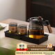 憶壺茶泡茶壺茶水分離杯玻璃茶壺家用辦公泡茶壺泡茶杯茶具個(gè)人專(zhuān)用 600ML煙灰壺+2杯+茶盤(pán)