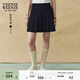 Teenie Weenie小熊女裝半身裙夏季學(xué)院感少女俏皮百褶裙 藏青色 S