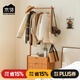 木鄰桃桃實(shí)木衣架家用掛衣架可移動(dòng)多功能立式現代簡(jiǎn)約小戶(hù)型衣帽架 桃桃-衣架