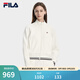 FILA 斐樂(lè )官方女士針織長(cháng)袖外套2026春新款簡(jiǎn)約休閑舒適立領(lǐng)上衣 云菇白-WT L 170/88A/L