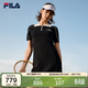 FILA 斐樂(lè )官方【楊冪同款】女編織連衣裙2025夏時(shí)尚休閑修身POLO裙子