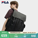 FILA斐樂(lè )【黑武士】雙肩包老花輕便大容量背包秋季新款時(shí)尚書(shū)包 正黑色-BK XS