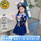 G.duck小黃鴨童裝女童套裝夏季裙子兒童兔子警官服裝學(xué)院風(fēng)百褶裙三件套 朱迪三件套 100 建議2~3歲（ 90-100cm）