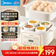 美的（Midea）電燉盅電燉鍋蒸鍋隔水燉家用全自動(dòng)煲湯燉湯鍋陶瓷燕窩燉盅4.5L蒸燉一體多功能鍋3-4人MD-DZE2552