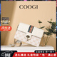 COOGI包包女款輕奢侈女士單肩斜挎包生日母親情人節禮物送女友老婆媽媽 米白 精美禮盒送禮有面