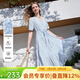 百圖（betu）女裝2026年夏季新款顯瘦遮肚子短袖連衣裙潮流衣服裙子女2603T80